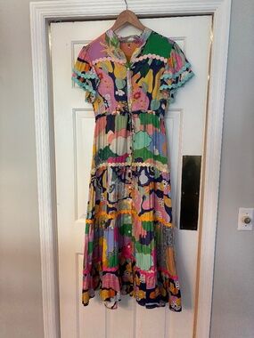 CeliaB fun colorful maxi dress